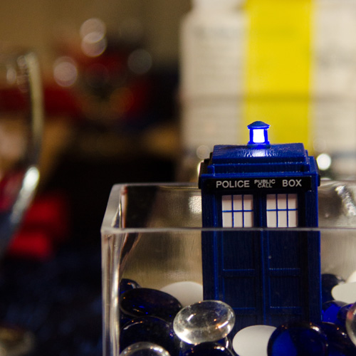 TARDIS Centerpiece From our Wedding