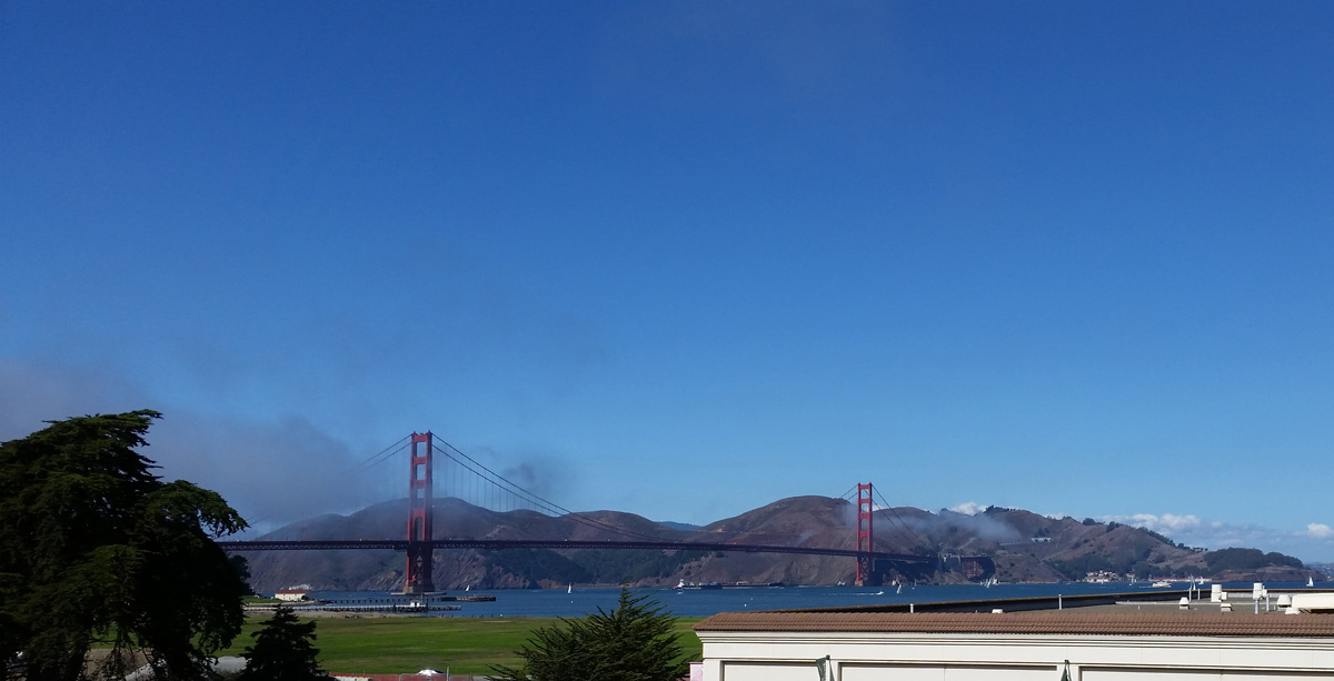 Another shot of the Golden Gate Bridge, taken from just beyond Crissy Field.