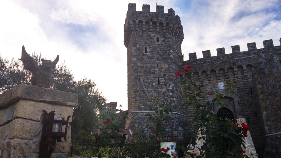 Gargoyle at Castello di Amarosa.