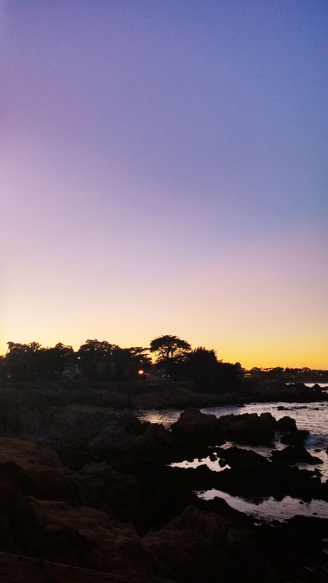 Sunset over Monterey Bay.